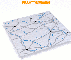 3d view of Villotte-sur-Aire