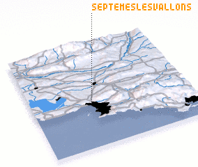 3d view of Septèmes-les-Vallons