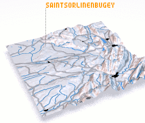 3d view of Saint-Sorlin-en-Bugey