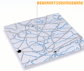 3d view of Beaumont-sur-Vingeanne