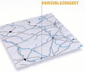 3d view of Poinson-lès-Nogent