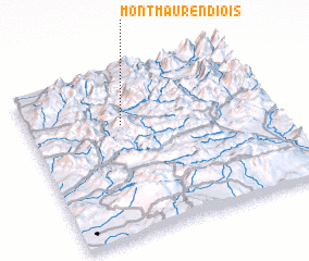 3d view of Montmaur-en-Diois