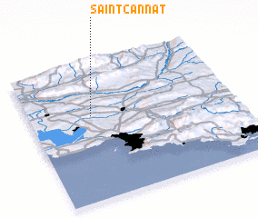 3d view of Saint-Cannat