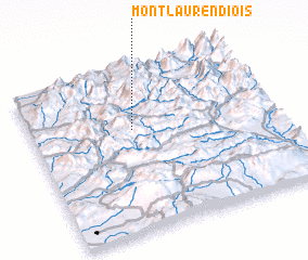 3d view of Montlaur-en-Diois