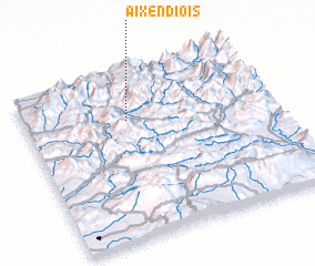 3d view of Aix-en-Diois