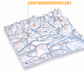 3d view of Saint-Agnan-en-Vercors