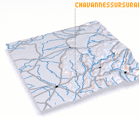 3d view of Chavannes-sur-Suran