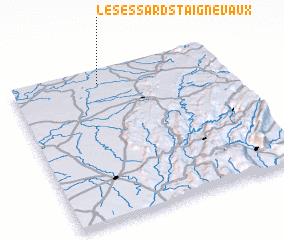 3d view of Les Essards-Taignevaux