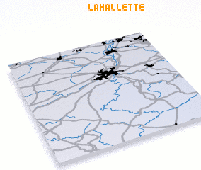 3d view of La Hallette