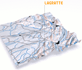 3d view of La Gratte