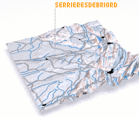 3d view of Serrières-de-Briord