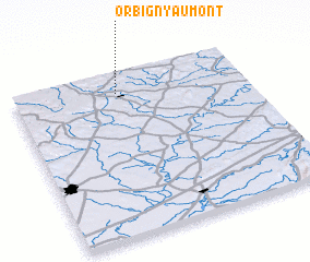 3d view of Orbigny-au-Mont