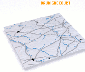 3d view of Baudignécourt