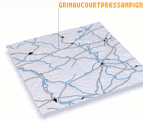 3d view of Grimaucourt-près-Sampigny