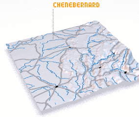 3d view of Chêne-Bernard