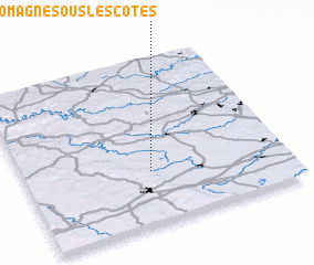 3d view of Romagne-sous-les-Côtes