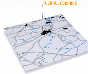 3d view of Flémalle-Grande