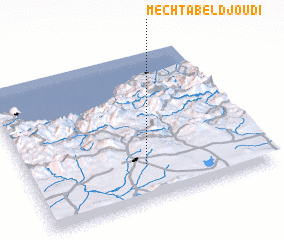 3d view of Mechta bel Djoudi