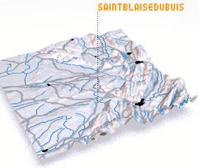 3d view of Saint-Blaise-du-Buis