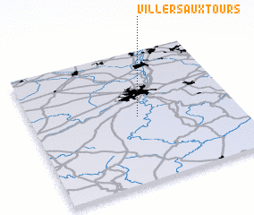 3d view of Villers-aux-Tours