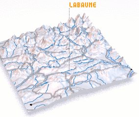 3d view of La Baume