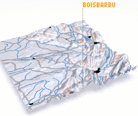 3d view of Bois Barbu