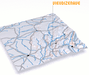 3d view of Vieu-dʼIzenave