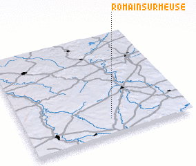 3d view of Romain-sur-Meuse