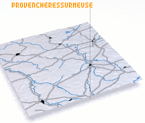 3d view of Provenchères-sur-Meuse