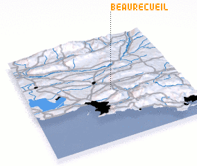 3d view of Beaurecueil