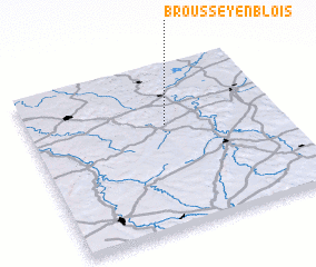 3d view of Broussey-en-Blois