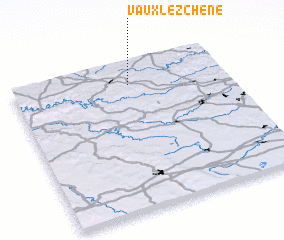 3d view of Vaux lez Chêne