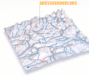 3d view of Gresse-en-Vercors