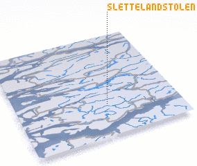 3d view of Slettelandstølen