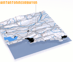 3d view of Saint-Antonin-sur-Bayon