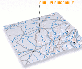 3d view of Chilly-le-Vignoble