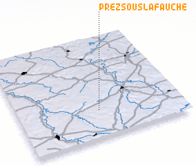 3d view of Prez-sous-Lafauche