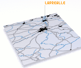 3d view of La Préalle