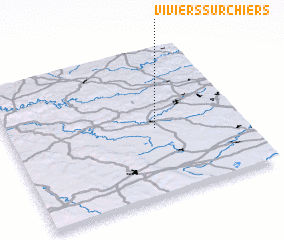 3d view of Viviers-sur-Chiers