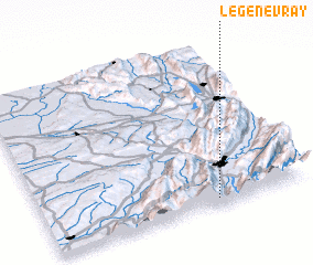 3d view of Le Genevray