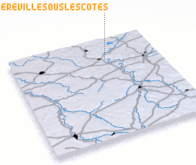 3d view of Frémeréville-sous-les-Côtes