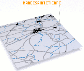 3d view of Mande Saint-Étienne