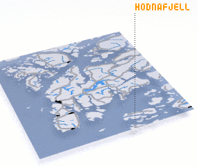 3d view of Hodnafjell