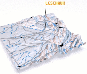 3d view of Leschaux