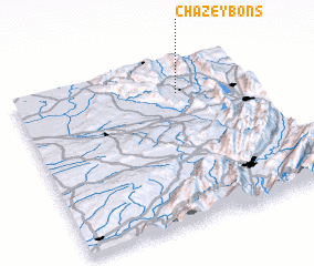 3d view of Chazey-Bons