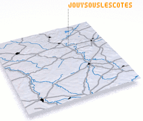 3d view of Jouy-sous-les-Côtes