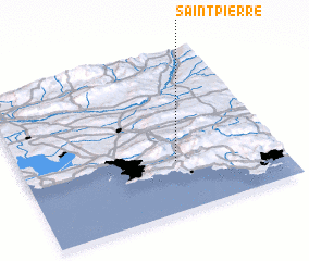 3d view of Saint-Pierre