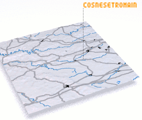 3d view of Cosnes-et-Romain