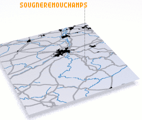 3d view of Sougné-Remouchamps