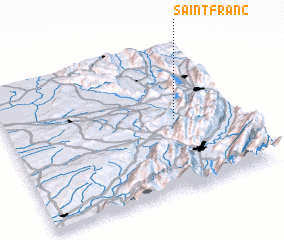 3d view of Saint-Franc